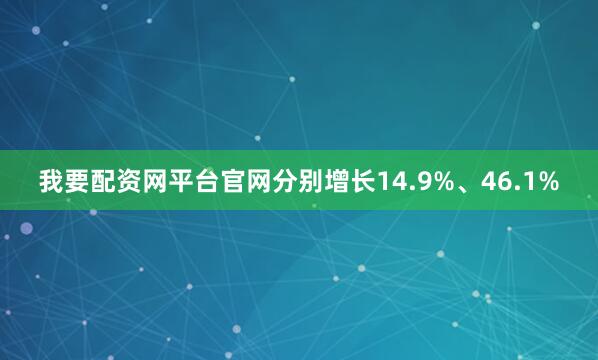 我要配资网平台官网分别增长14.9%、46.1%