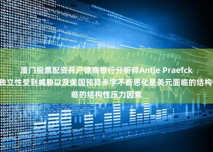 厦门股票配资开户德商银行分析师Antje Praefcke：美联储独立性受到威胁以及美国预算赤字不断恶化是美元面临的结构性压力因素